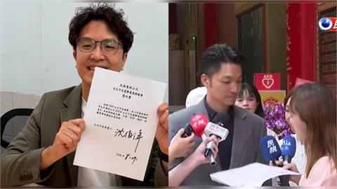 沈伯洋（左）也多次邀請蔣萬安（右）進行市政辯論。（圖／翻攝「victor31429」Threads、民視新聞資料照）