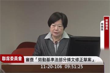 勞基法修法立院初審 林美珠報告遇阻