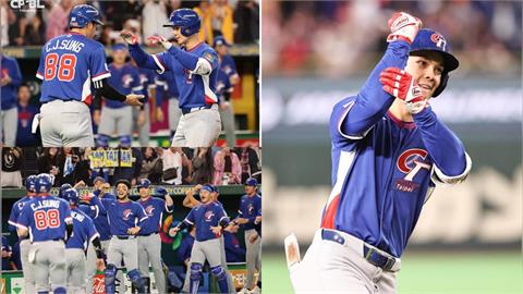 經典賽／費仔爸媽「穿台灣戰袍、持國旗」現身場邊！驚「不懂兒子在台火紅」笑虧1句