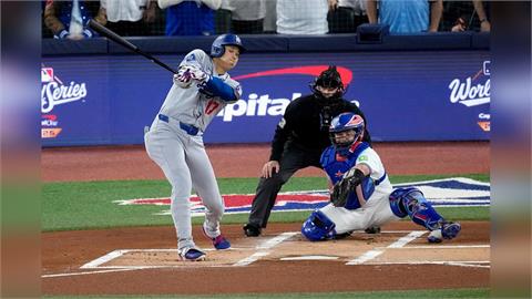 MLB(影)/道奇大谷翔平3打數苦吞2K!藍鳥投手車輪戰奏效5局雙方2比2平手