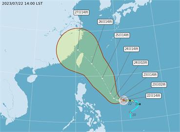 杜蘇芮颱風北轉角度成關鍵！　氣象局曝颱風假機率