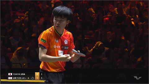 桌球(影)／WTT大滿貫北京站男單32強賽　台灣一哥「小林同學」苦戰5局落敗