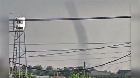 高雄美濃驚現「龍捲風」　持續5分鐘罕見畫面曝光