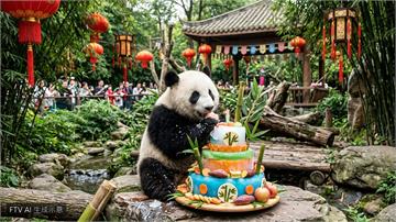 俄羅斯首隻誕生大貓熊Katyusha滿三歲　莫斯科動物園歡慶