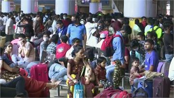 印度疫情升溫祭「一天禁足令」 搶出城民眾擠爆火車站
