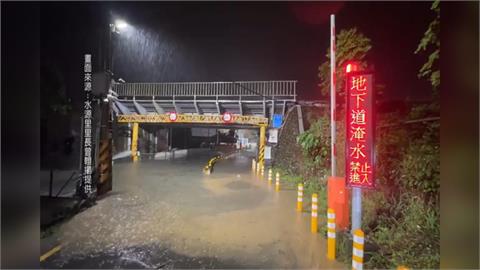 大雨炸新竹! 北埔預防性封橋 竹市地下道淹水"閘門故障"
