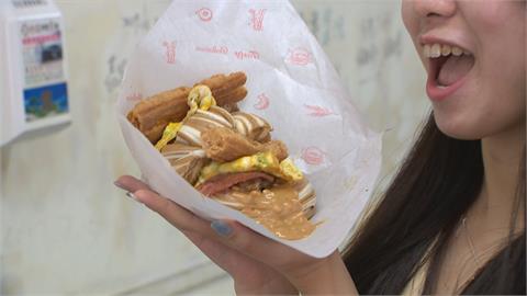 板橋江子翠中式早餐 巨無霸海景饅頭比臉大