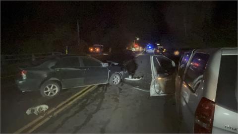 快新聞／超車不慎？傍晚台東金樽3車連環撞　7人受傷送醫