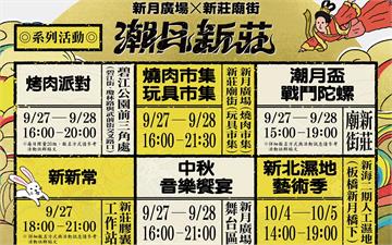潮月新莊中秋登場　經發局：烤肉玩市集濕地藝術一次體驗