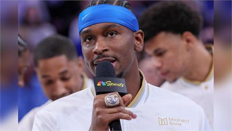 NBA／有洋蔥！雷霆SGA獲冠軍戒超感人真心喊話：輸40分到贏40分支持從未改變