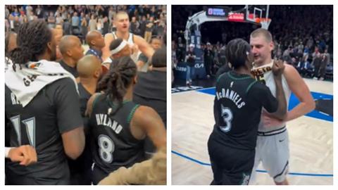 NBA(影) ／金塊灰狼大亂鬥懲處出爐！約基奇挑起衝突遭聯盟重罰「破百萬」罰款