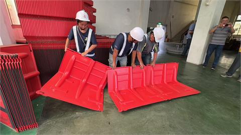 基隆「移動式擋水板」加強防颱　最高可檔50公分積水