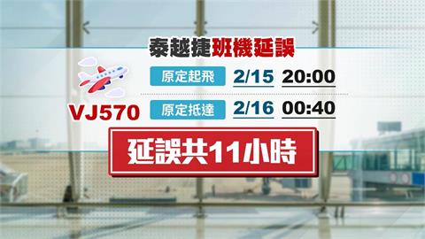 泰越捷稱"台灣天候差"延誤11hrs 旅客怒:明明萬里無雲