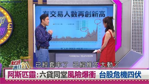 財經週日趴（影）／台股危機四伏？阿斯匹靈：六貸同堂風險爆衝 留意這訊號
