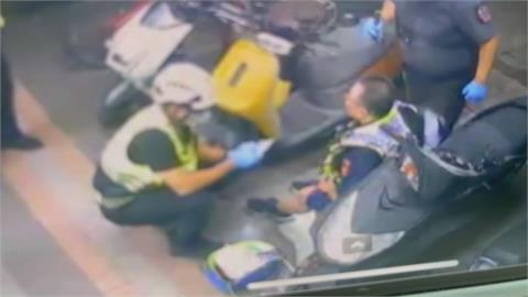 新北通緝犯騎車拒檢衝撞　2警臉腳擦挫傷