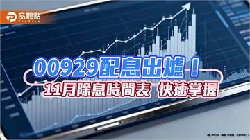 00929十一月除息拉高至0.09元！1年來新高　這天入帳