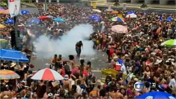 巴西嘉年華爆鬥毆！鎮暴警察發射催淚瓦斯