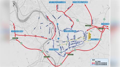 捷運Y2A站動工木新路改道!往動物園僅剩單線通行 北市府籲避開車潮