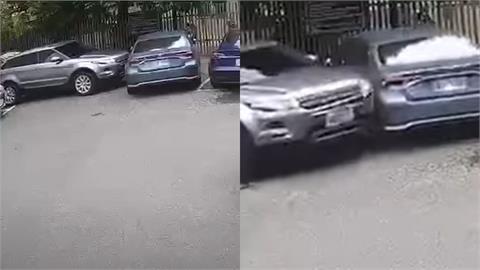 是個狠人！彰化男停車場被擋「大腳油門」2段式猛撞⋯還波及特斯拉