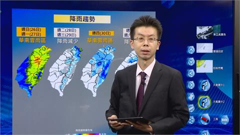 雨神降臨「雨區範圍」曝！　北台灣「這天」回溫