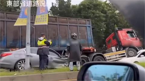 台9線花蓮新城路段嚴重車禍　四人受傷　幸皆無生命危險