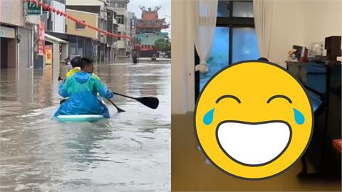 家慘遭凱米颱風灌水！台南「水上鋼琴師」最後一彈　網哭了：是雨還是淚？