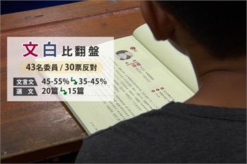 大逆轉！高中課綱文言文比例降至35-45%