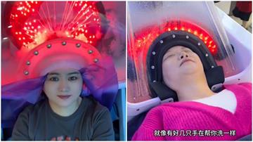 中國掀AI洗頭熱！整顆頭塞進機器「全自動洗淨」　網憂：觸電怎辦？