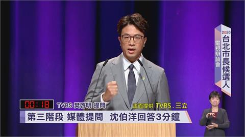 快新聞／兩強交鋒！媒體問「想像4年後台北」　沈伯洋、蔣萬安回應曝光