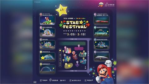 2026 台灣燈會 × 超級瑪利歐・星燦嘉年華 打造星光冒險燈區