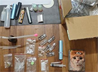 精神恍惚社區裏鬧事　逮夫妻檔涉製造依托咪酯煙彈