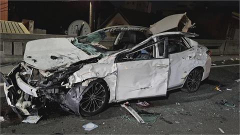 快新聞／彰化BMW清晨連環撞！機車騎士肢體斷裂、新婚女不治