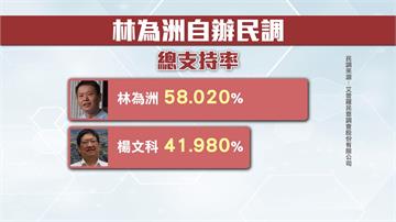 秀民調大勝楊文科 林為洲神隱向藍喊話