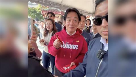 快新聞／賴清德大年初三台中發福袋　民眾陳情「名間不要蓋焚化爐」讚總統停下傾聽