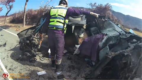 無照酒駕先撞電桿再撞路樹　男子酒測值1.83接近死亡等級