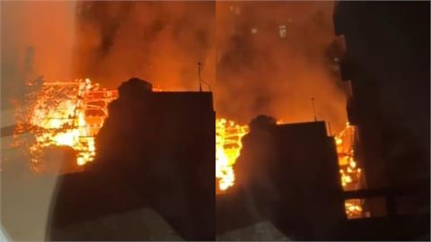 北投5星級飯店「加賀屋」後方陷入火海！「驚人畫面曝光」現場急疏散