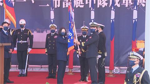 海軍史上首支布雷艇中隊　蔡總統主持成軍典禮