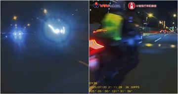 北市重機男「同車道超車」遭警告反嗆「去檢舉啊！」　車友看影片全怒了：老鼠屎！