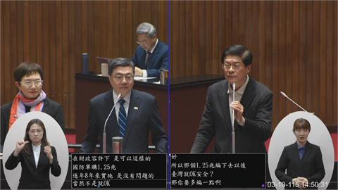 快新聞／羅明才尷尬了！稱政院版軍購不夠多　卓揆妙回「可提1.25兆+N」秒愣住