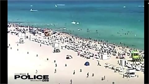 佛州直升機墜海灘外 驚險全都錄 
