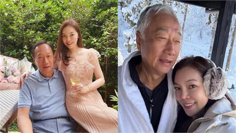 75歲郭台銘「頭髮全白」摟愛妻放閃　雪地白頭照掀熱議…曾馨瑩曝原因！