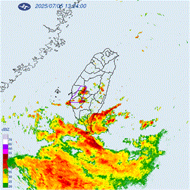 快新聞／輕颱「丹娜絲」來勢洶洶！　6縣市大雷雨將持續到「這時間」