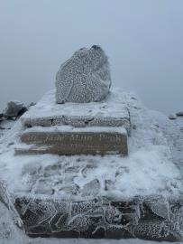 快新聞／玉山下雪了！主峰步道積雪2公分　山友登頂驚見絕美冰雪世界