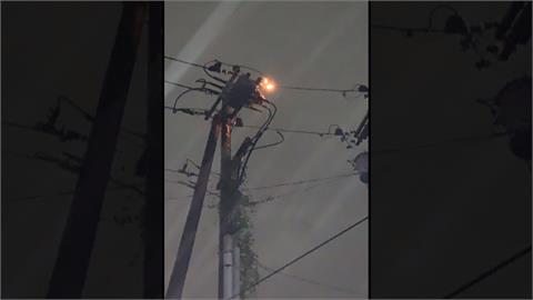 疑鳥類築巢+大雨釀電塔短路　基隆3區停電已全數復電
