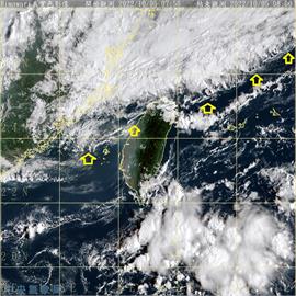冷暖鋒面交鋒出現「秋潮」！鄭明典曝衛星照：台灣北端有雲雨帶滯留