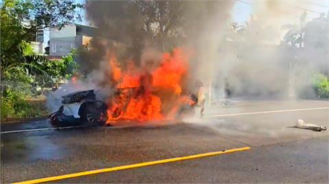 芳香劑釀災？　台南新化火燒車2人嚴重燒燙傷