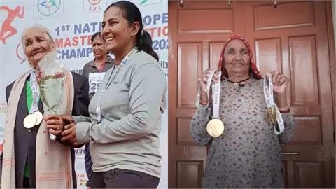 印度105歲「超級阿嬤」腿用鐵打的！打破田徑賽全國紀錄還當雙冠王