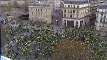 法國各地共約12萬5千人上街頭 黃背心運動迄今釀4死 