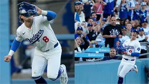 MLB(影)／「7傳3」的守備太神奇！外野手赫南德茲行進間傳球幫助大谷完成雙殺