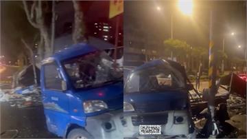 桃園驚悚車禍!男吸「喪屍煙」毒駕撞貨車 車身斷兩截駕駛慘死